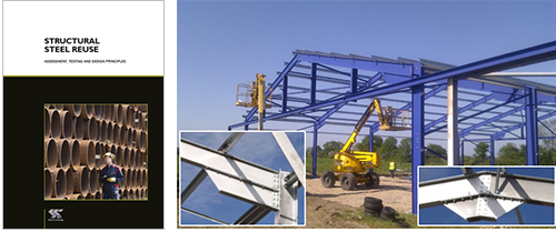 Structural steel reuse protocol, SCI P427 and Design to facilitate future reuse: bolted haunch and apex connections