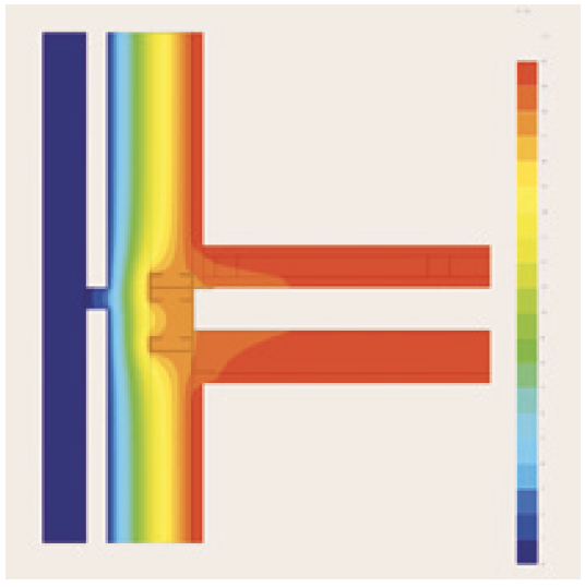 Figure 3.8 Junction between separating floor and brick-clad façade wall