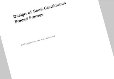 Design of Semi-Continuous Braced Frames (P183)  
 